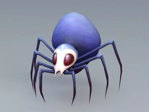 Red Spider Monster Creature 3d model