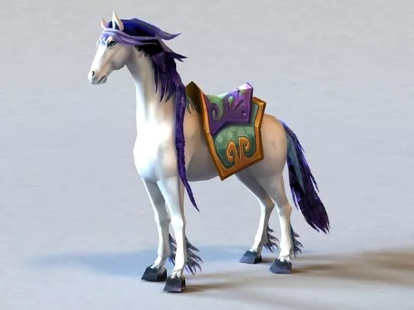 Blue And White Horse 3d model Blue And White Horse 3d model