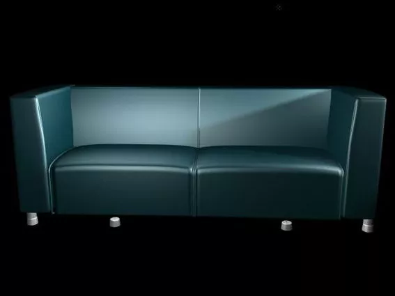 Blue Loveseat 3d model Blue Loveseat 3d model