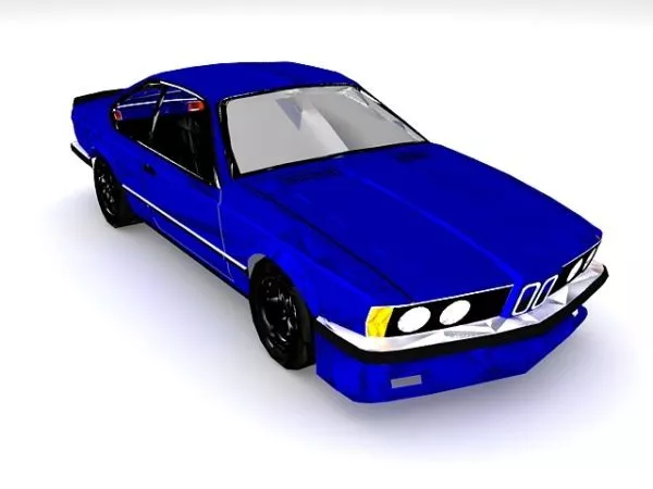 Blue Racing Car 3d model Blue Racing Car 3d model