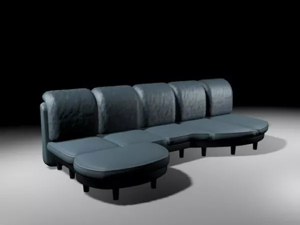Blue Sofa Sets 3d model Blue Sofa Sets 3d model