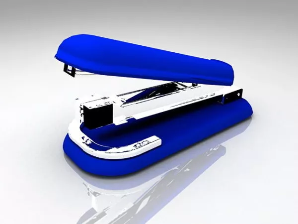 Blue Stapler 3d model Blue Stapler 3d model
