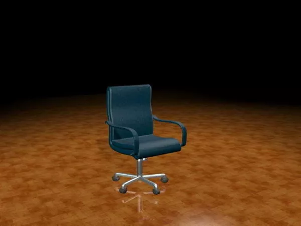 Blue Task Chair 3d model Blue Task Chair 3d model