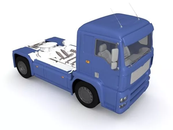Modern Tow Tractor 3d model