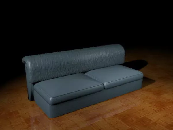 Blue Velvet Couch 3d model Blue Velvet Couch 3d model