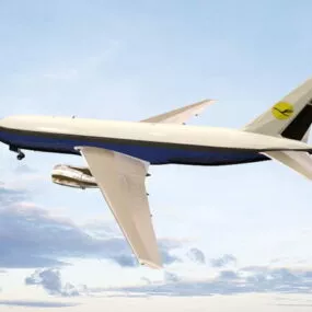 Boeing 767 Jet Airliner 3d model