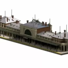 Bonn Central Station 3d model