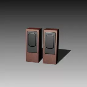 Bookshelf Speakers 3d model