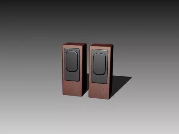 Bookshelf Vertical Decorative 3d model