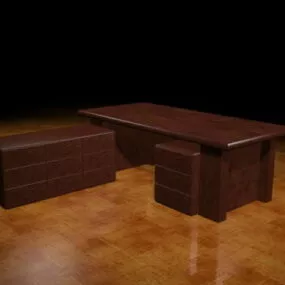 Boss Executive Desk 3d model