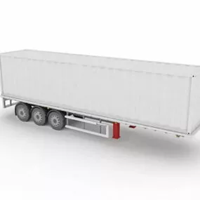Box Semi Trailer 3d model