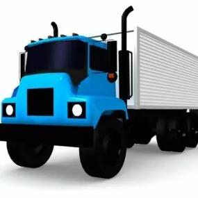 Box Van Truck 3d model