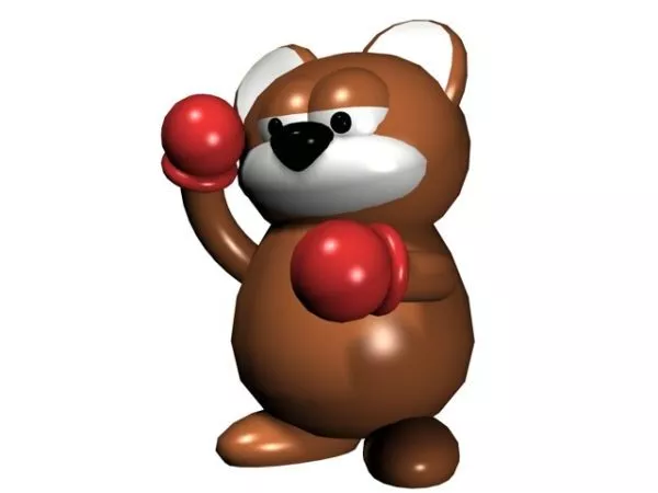 Boxing Bear Toy 3d model Boxing Bear Toy 3d model