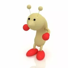 Boxing Cartoon Bug Toy 3d model