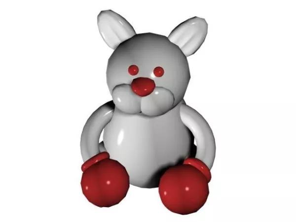 Toy Boxing Cartoon Rabbit 3d model Toy Boxing Cartoon Rabbit 3d model