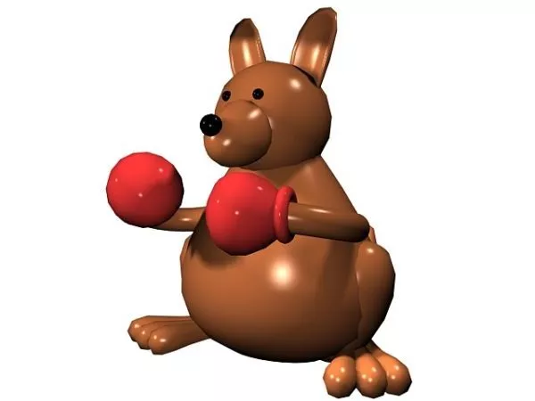 Boxing Rabbit Toy 3d model Boxing Rabbit Toy 3d model