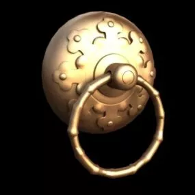 Brass Door Knocker 3d model
