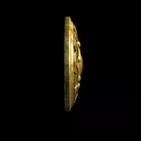 Brass Round Shield 3d model