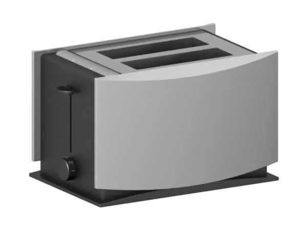 Small Kitchen Toaster 3d model