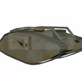 British Mark V Female Tank 3d model