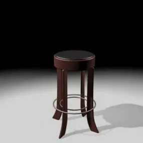 Bronze Bar Stool 3d model