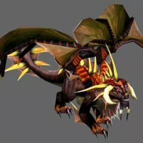 Bronze Dragon Character 3d model