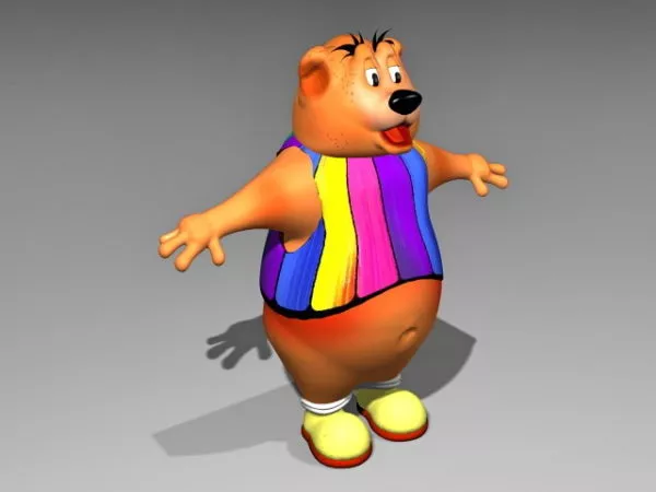 Realistic Bear Walking 3d model