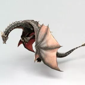 Brown Dragon 3d model