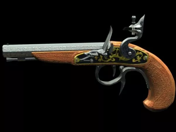 Buccaneer Handgun 3d model Buccaneer Handgun 3d model