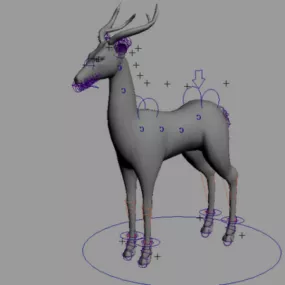 Buck Deer Rig 3d model