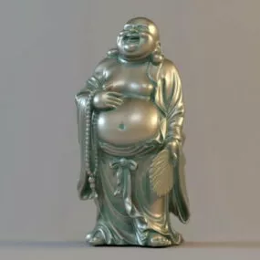 Budai Bronze Buddha 3d model