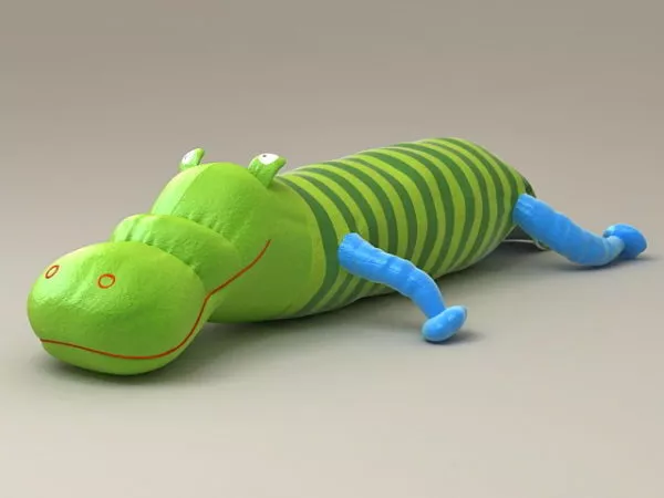 Cartoon Baby Worm 3d model
