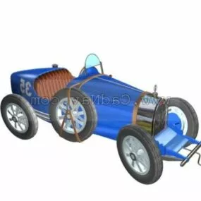 Bugatti Type 35 Vintage Car 3d model