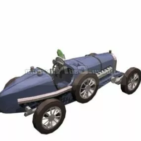 Bugatti Type 35 Racing 3d model