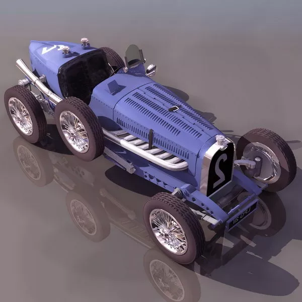Bugatti Type 35 Racing Car 3d model Bugatti Type 35 Racing Car 3d model