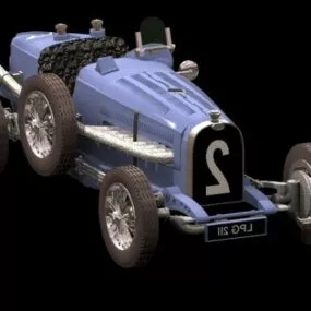 Bugatti Type 59 Racing Car 3d model