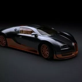 Car Bugatti Veyron Super Sports 3d model