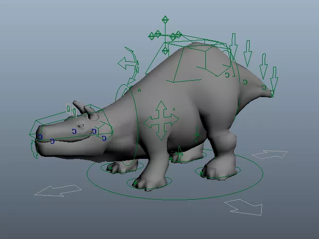 Bull Creature Rig 3d model Bull Creature Rig 3d model