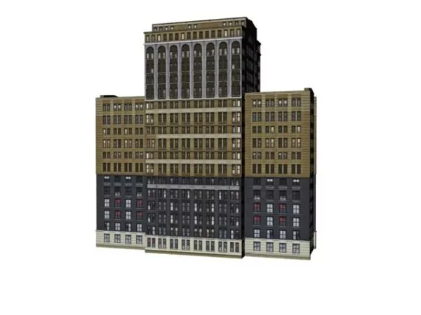 Business Living Building 3d model Business Living Building 3d model