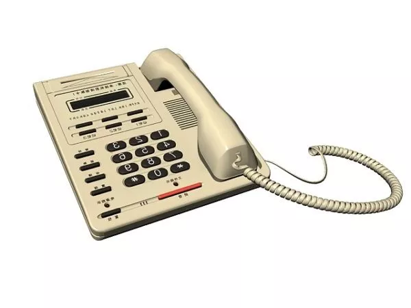 Rotary Telephone Old 3d model