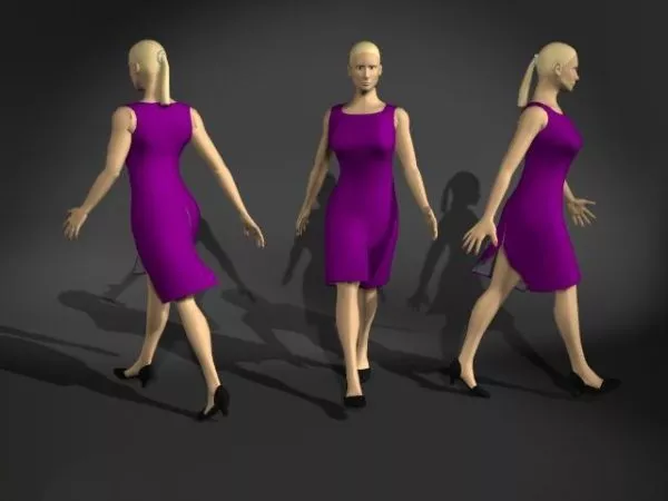 Business Woman Walking Pose Character 3d model Business Woman Walking Pose Character 3d model