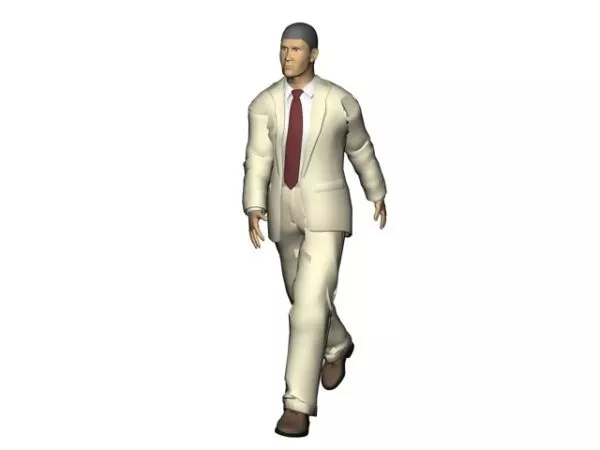 Character Businessman In Shirt And Tie 3d model Character Businessman In Shirt And Tie 3d model