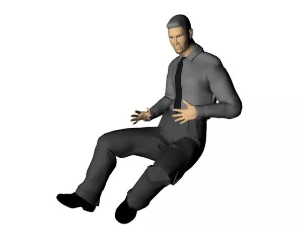 Character Businessman Sitting In Chair 3d model Character Businessman Sitting In Chair 3d model