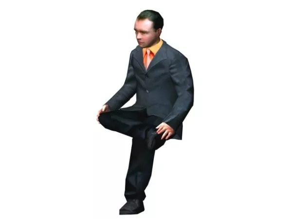 Character Businessman Sitting Leg Crossed 3d model Character Businessman Sitting Leg Crossed 3d model
