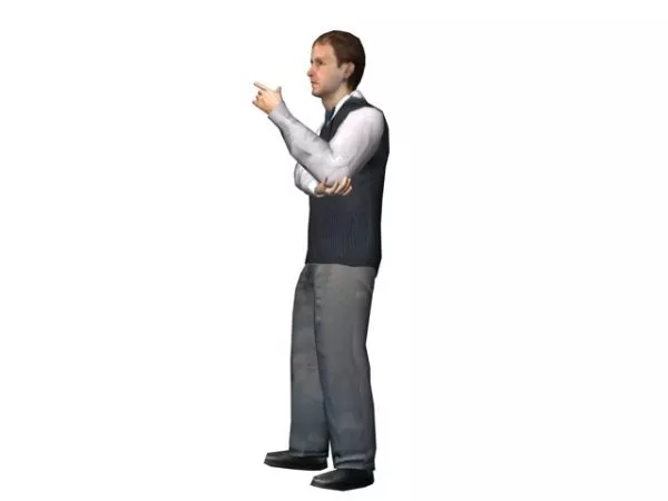 Character Businessman Standing 3d model Character Businessman Standing 3d model