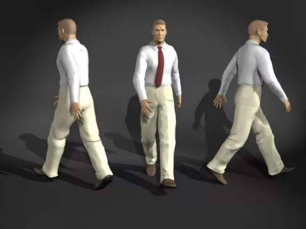 Businessman Walking Pose 3d model Businessman Walking Pose 3d model