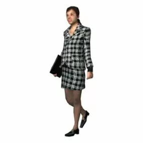 Character Businesswoman With Folder 3d model
