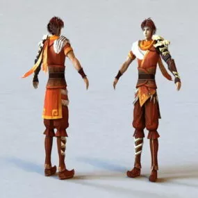 Cg Anime Guy 3d model