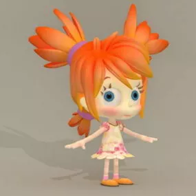 Cg Little Girl 3d model