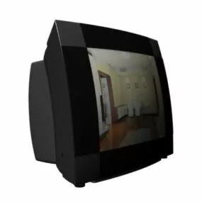 Crt Tv Set 3d model